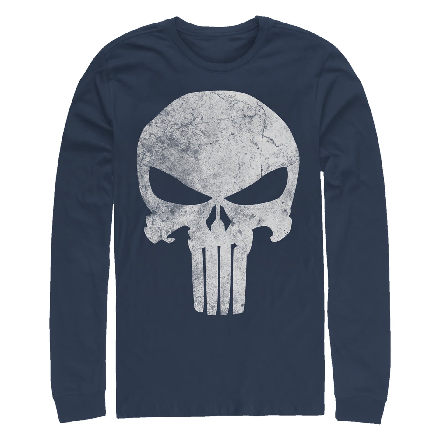 Men's Marvel Punisher Distresskull Long Sleeve T-Shirt